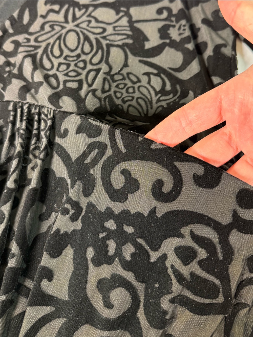 Urban Outfitters Free People Velvet Burnout Black Floral Mini Dress Size Medium - Picture 11 of 16